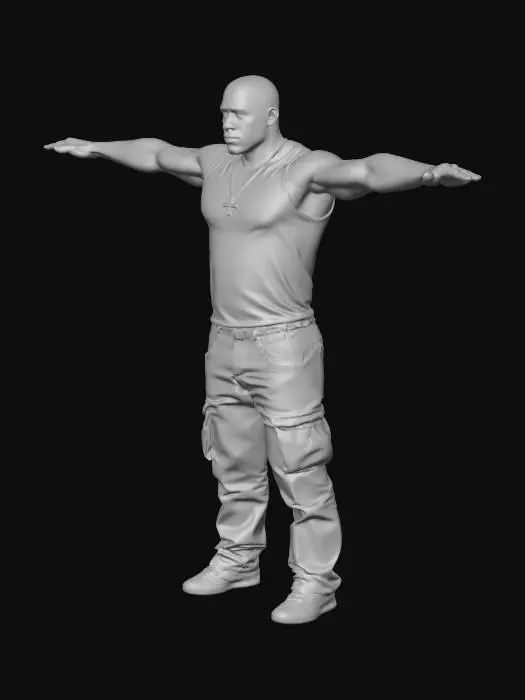 3D model for Toretto Arms Outstretched at Night