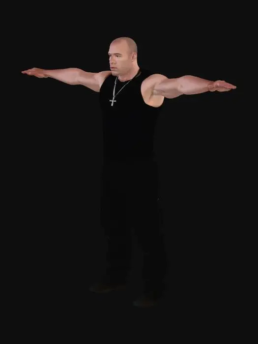 3D model for Toretto Arms Outstretched at Night