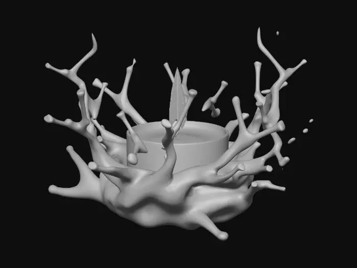 3D model for Biblical burning bush for a tea light