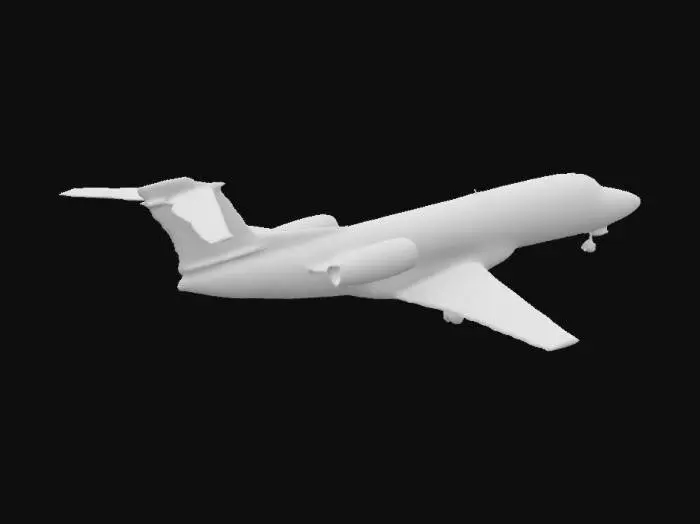 3D model for private jet airplane with NH21 on the rear, looking like it is being used by the CIA