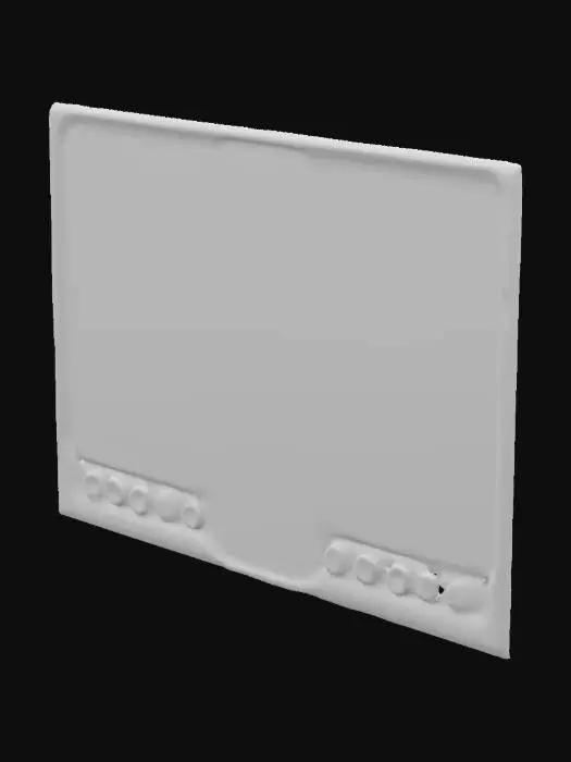 3D model for futuristic terminator style panel to be used as a wall in a futuristic corridor or space station.
