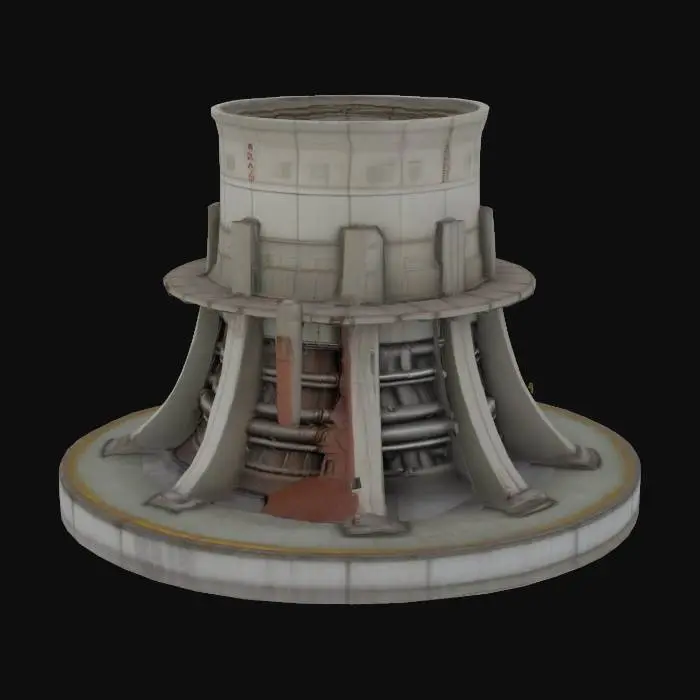 3D model for nuclear reactor pile cap

