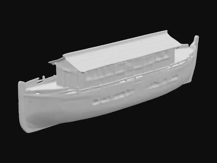 3D model for Noah's Ark A rich, dark brown Length: 300 cubits
Width: 50 cubits
Height: 30 cubits
Wooden