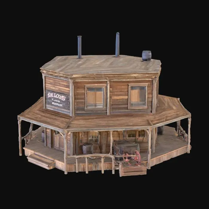 3D model for Wild West Saloon