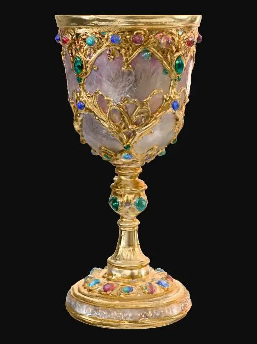 3D model for Jeweled Goblet of Splendor, #PBR#