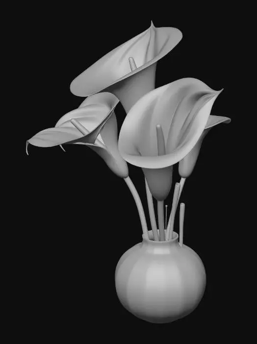 3D model for flower-01
