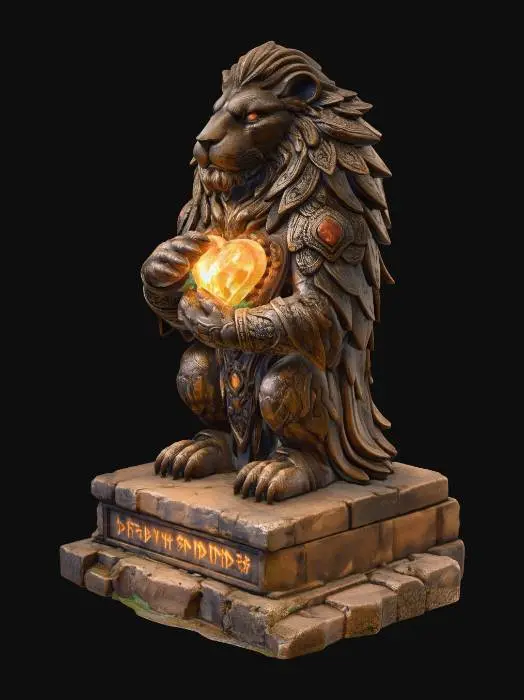 3D model for Lion Guardian Totem