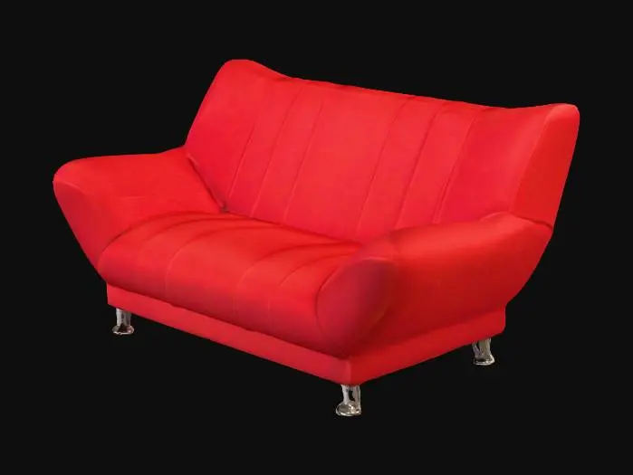 3D model for Red Elegance Sofa