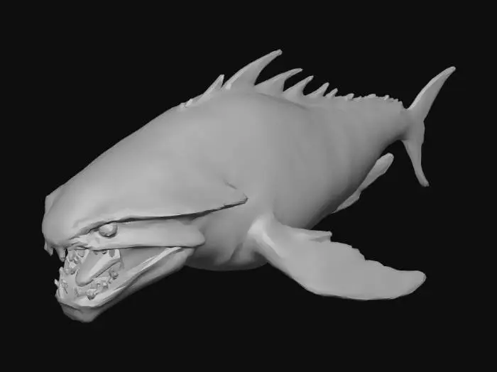 3D model for Alien Abyssal Sea Leviathan