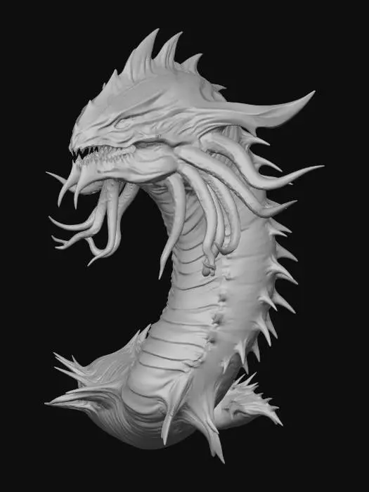 3D model for Abyssal sea Serpent