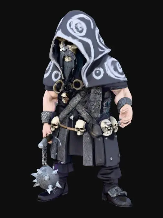3D model for Dark Hooded Warrior