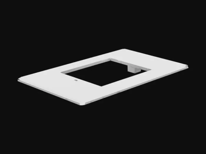 3D model for מתאם מפסק דוד לקופסת התקנה ישראלית