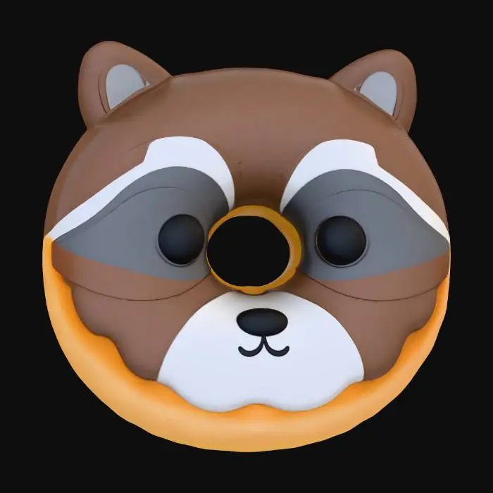 3D model for Raccoon Donut Delight
