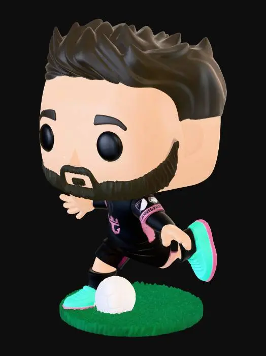 3D model for Bearded Soccer Pop Player