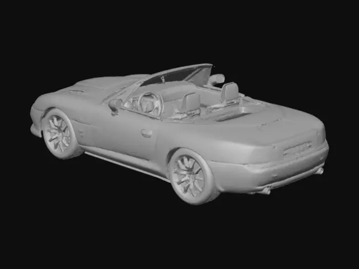 3D model for Red Convertible