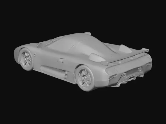 3D model for Blue car