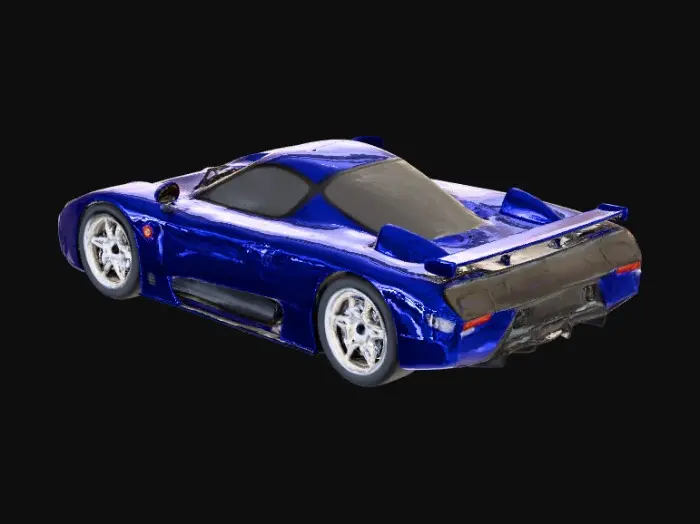 3D model for Blue car