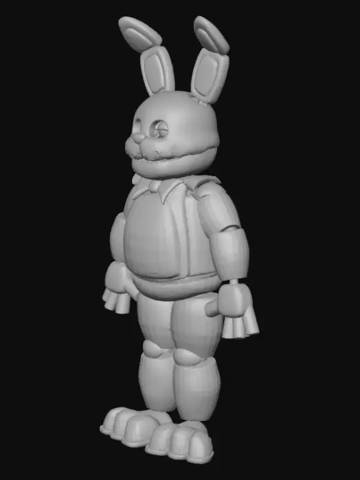 3D model for Blue Animatronic Rabbit