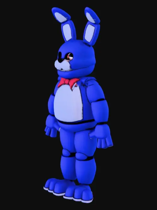 3D model for Blue Animatronic Rabbit