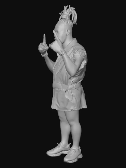 3D model for Busta rhymes rapper