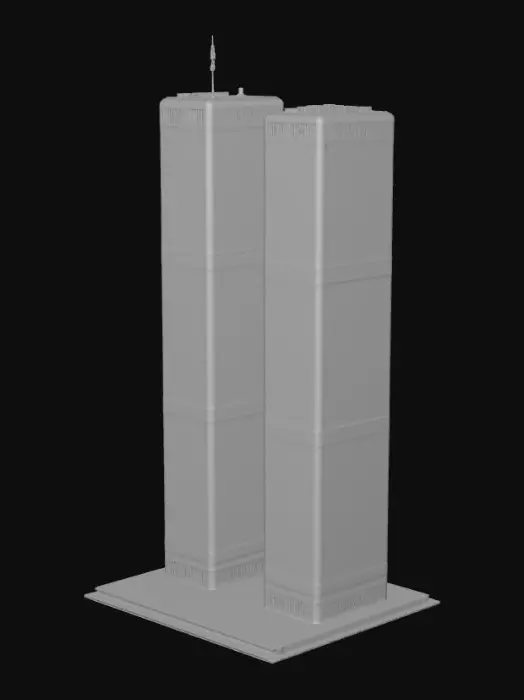 3D model for Twin towers *RIP to all the dead firefighters ,officers,or people who died in the twin towers incident*
