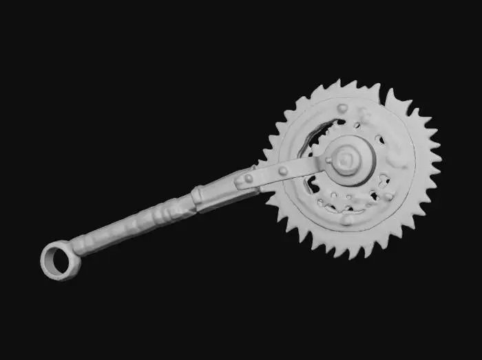3D model for Rusted Saw Weapon