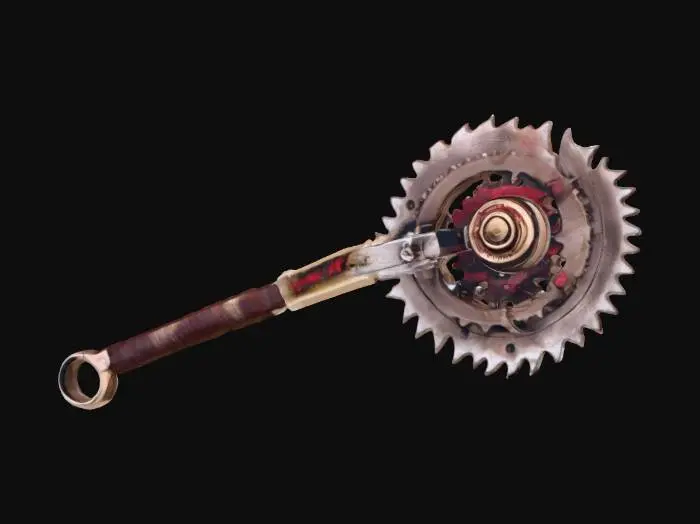 3D model for Rusted Saw Weapon