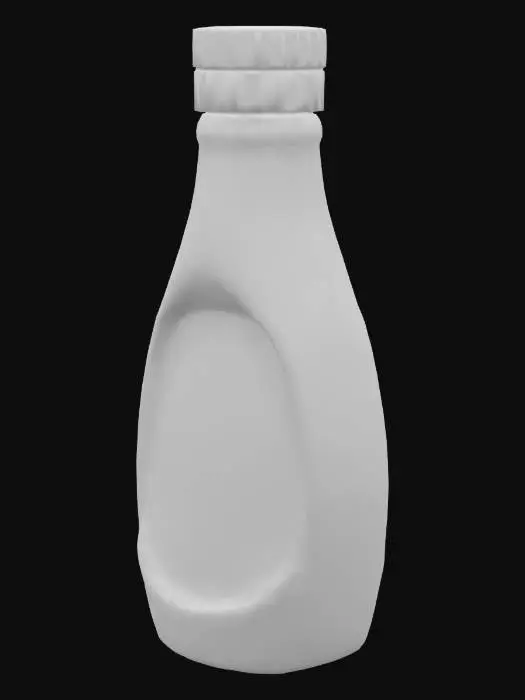 3D model for 
single plastic bottle of chocolate syrup