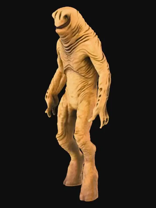 3D model for Mystery Creature in a Colorful Room