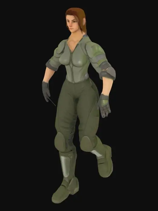 3D model for Royal soldier gal