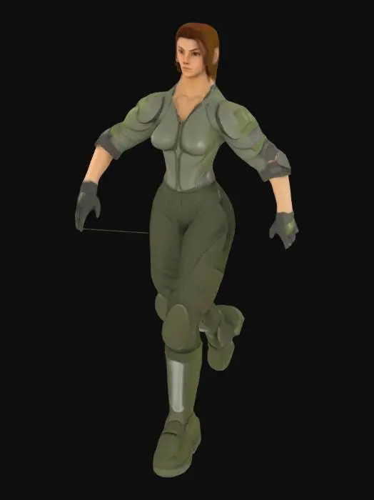 3D model for Royal soldier gal