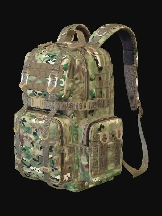 3D model for Camouflage Tactical Backpack