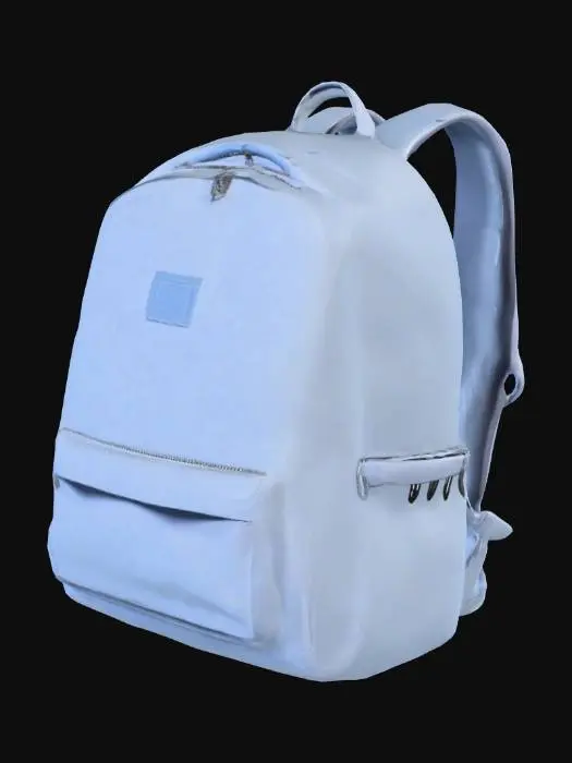 3D model for detailed blue Backpack