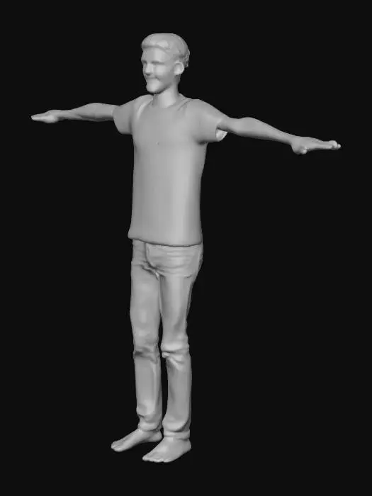 3D model for T-Pose Stance