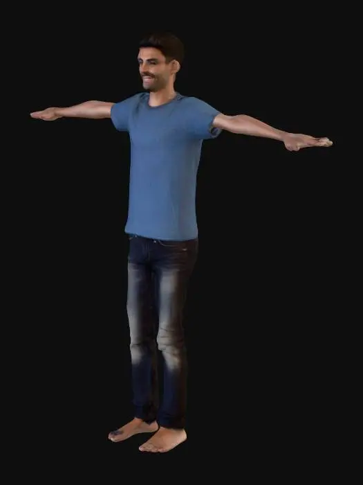 3D model for T-Pose Stance