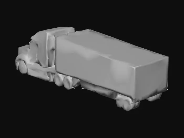 3D model for Blue Freightliner