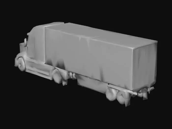 3D model for Blue Freightliner.