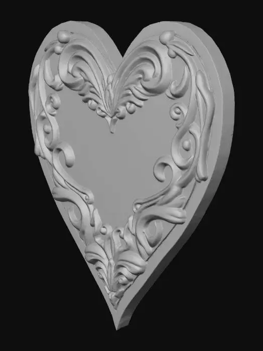 3D model for a decoration symbolizing eternal love. it is solid and smooth