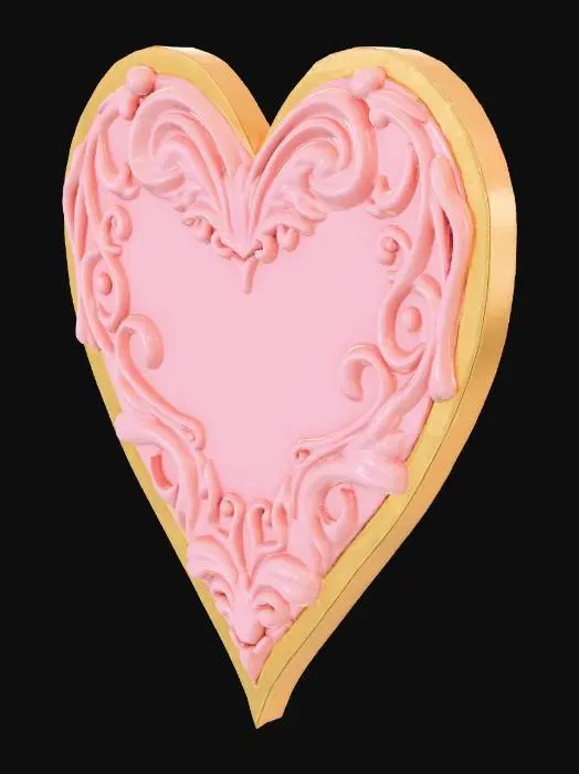 3D model for a decoration symbolizing eternal love. it is solid and smooth