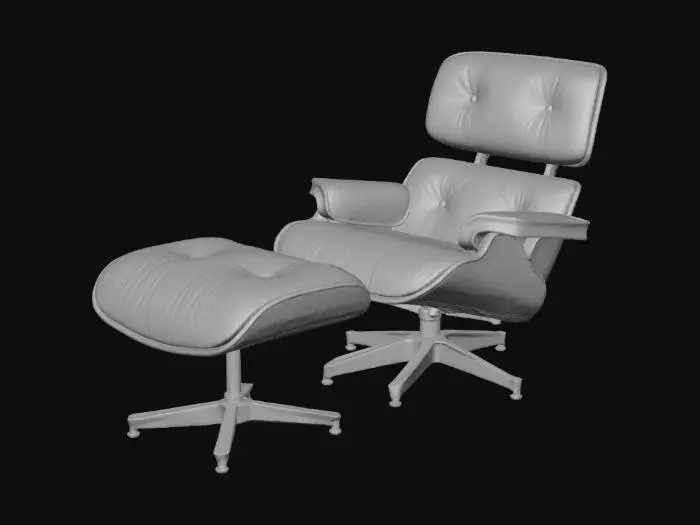 3D model for i want a model of a eames recliner chair and ottoman