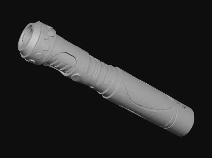 3D model for Ornate Torch Handle