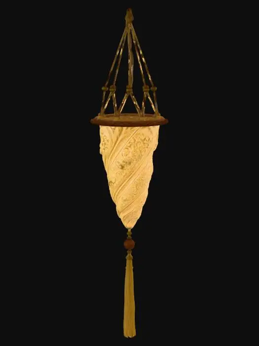 3D model for Golden Swirl Lantern