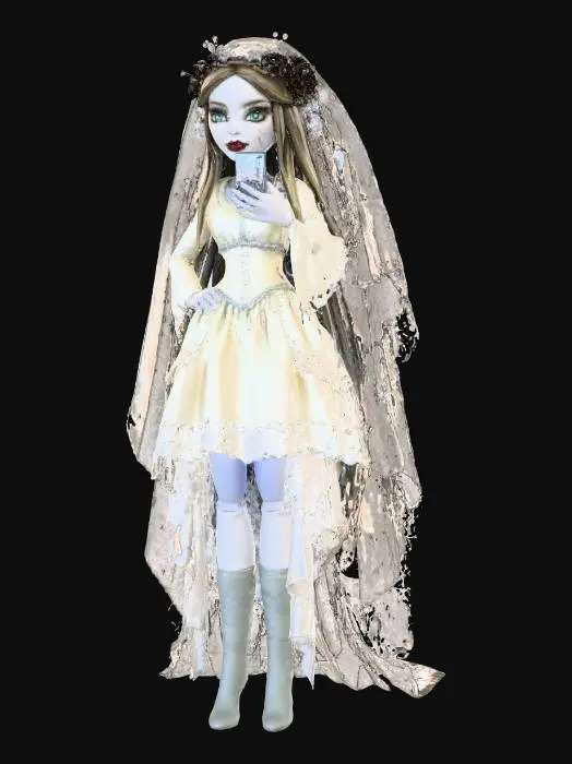 3D model for Gothic Bride Selfie