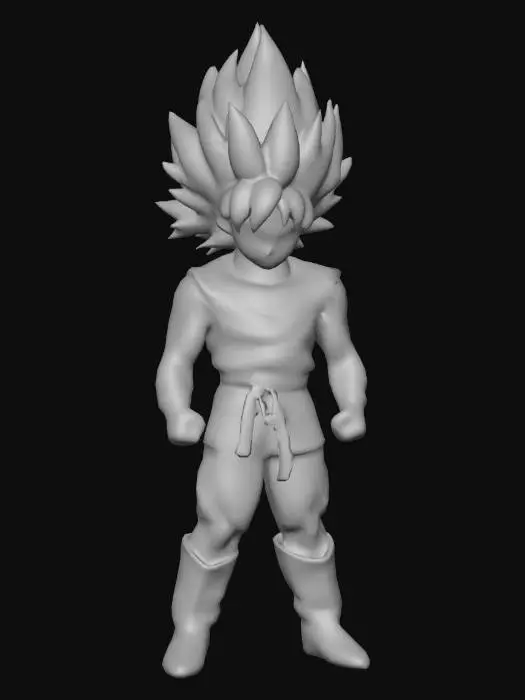 3D model for 超级赛亚人，4K，全身