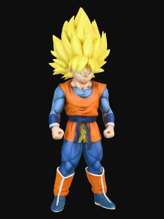 3D model for 超级赛亚人，4K，全身