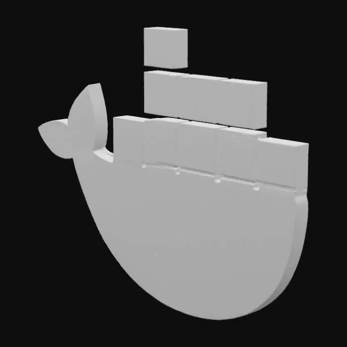3D model for Docker Logo