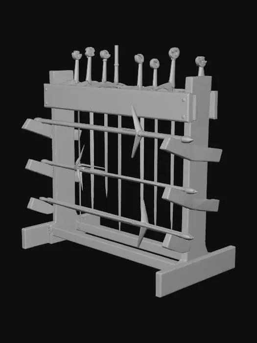 3D model for Sword Display Rack