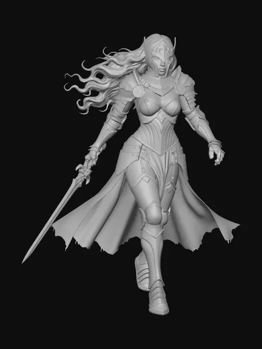 3D model for Warrior of the Dawn