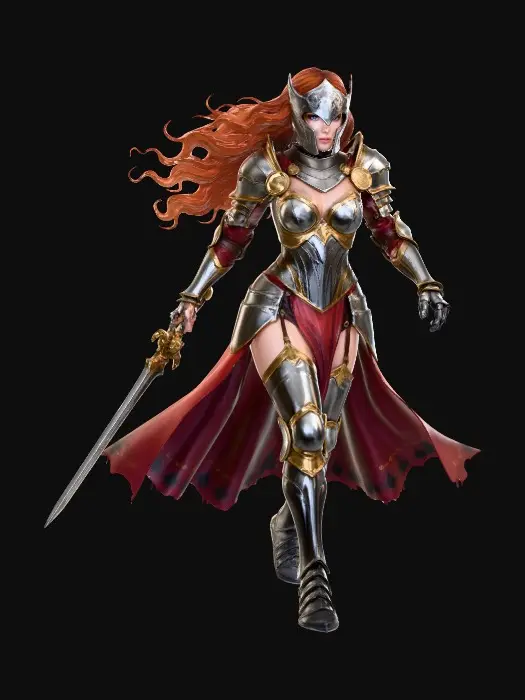 3D model for Warrior of the Dawn