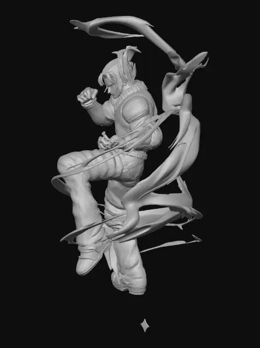 3D model for purple jin kazama